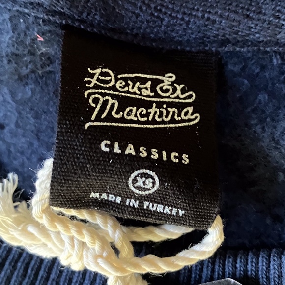 NWT - Deus Ex Machina Venice Address Crew Sweatshirt Navy XS - Picture 5 of 7